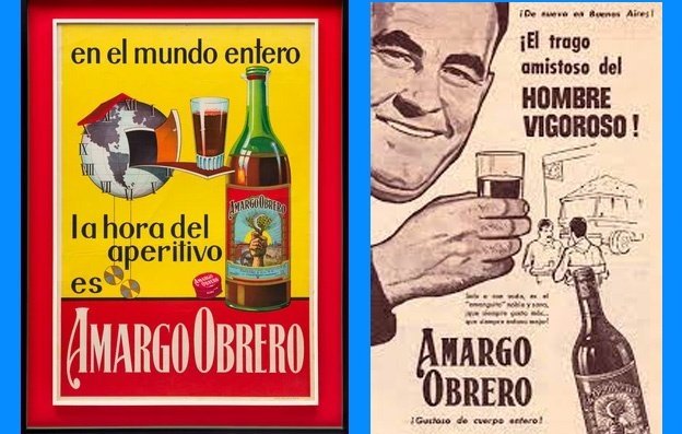 antigua publicidad de amargo obrero