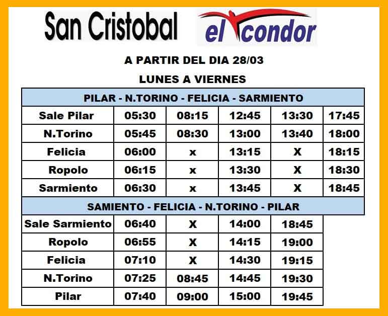 horarios ruta 70-Colectivos desde Pilar, pasando por Nueva Torino, Felicia, Ropolo y Sarmiento provincia de Santa Fe