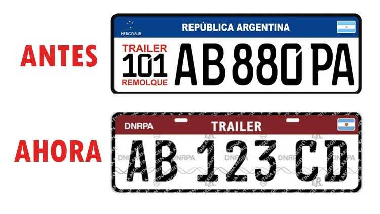 Nueva Patente para trailer homologado DNRPA ARGENTINA - trailer para auto