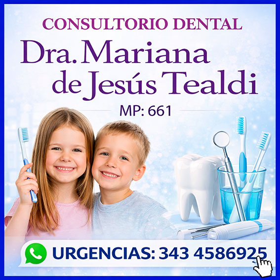 dentista en crespo- urgencias, doctora tealdi mariana