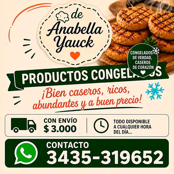 anabella yauck productos alimenticios congelados, crespo, entre ríos