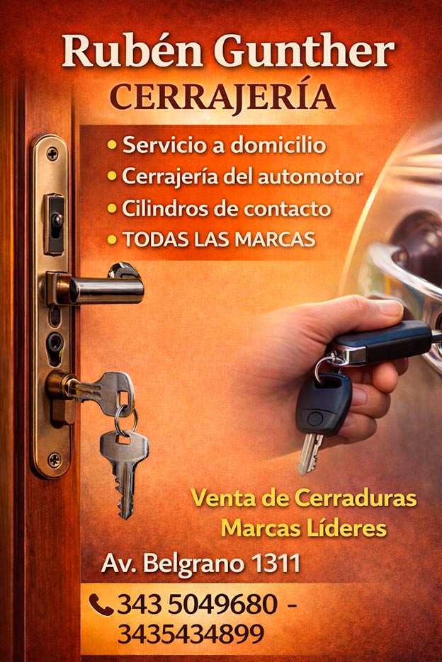cerrajería gunther en crespo entre ríos