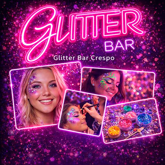 gliter para fiestas, pintura de rostros, glitter crespo, entre ríos