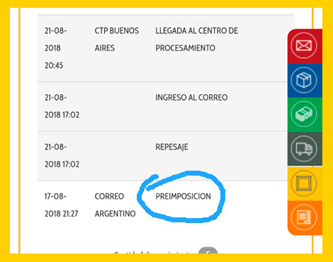 Preimposición Correo Argentino: qué es, qué significa?