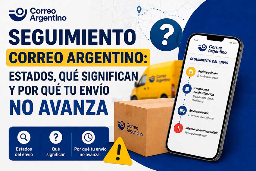 seguimiento de envíos en correo argentino, todo el proceso y dificultades que se presentan