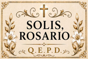 Rosario Solias, falleció en las cuevas Diamante