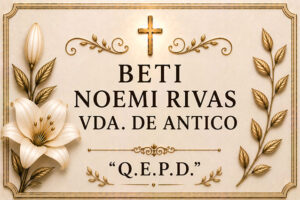 Beti Noemi Rivas viuda de Antico