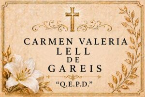 Carmen Valeria Lell viuda de Gareis