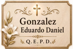 Gonzalez Eduardo Daniel, falleció en la ciudad de Ramírez Entre Ríos