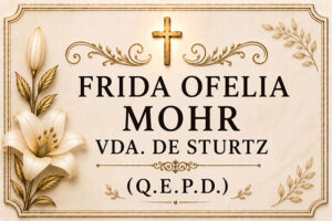 Frida Ofelia Mohr viuda de stúrtz