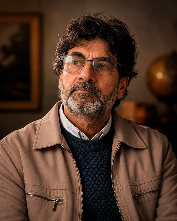José Ramón Somer, docente y autor de Filosofía para naufragar, una obra que propone reflexionar sobre la vida a través del pensamiento filosófico y el rock nacional.