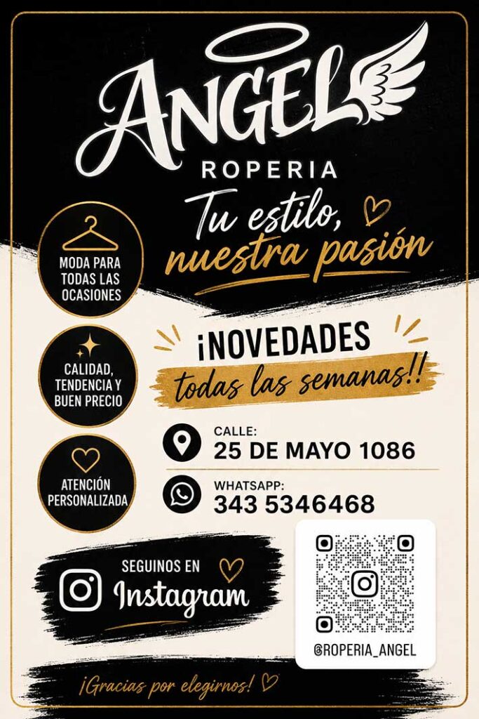Tienda y Ropería Angel, en Crespo, Entre Ríos