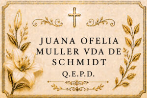 Juana Ofelia Muller vda de schmidt