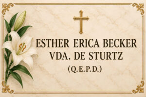 Ester Erika Becker viuda de Sturtz