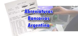 abreviaturas bancarias argentinas