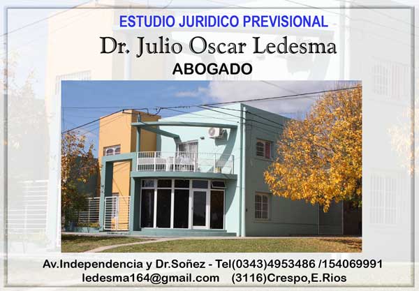 Julio Oscar Ledesma Abogado de crespo entre ríos