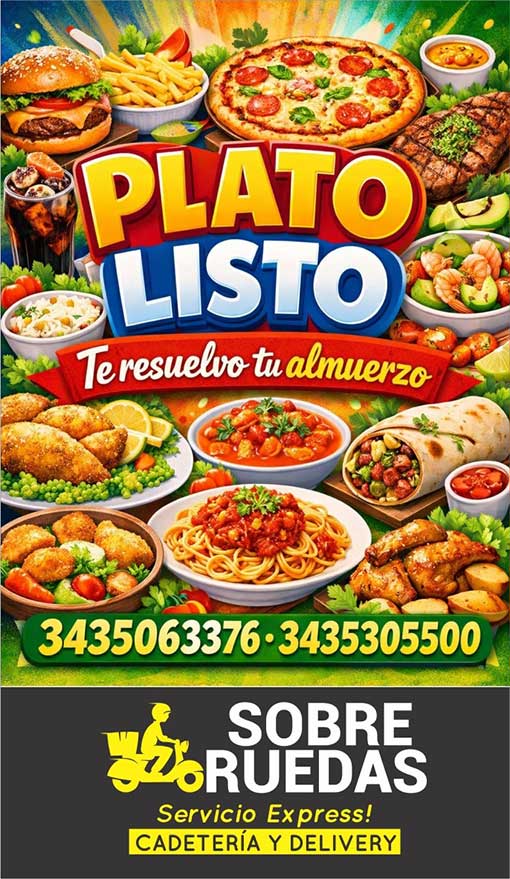 VIANDAS A DOMICILIO EN CRESPO ENTRE RÍOS - PLATO LISTO