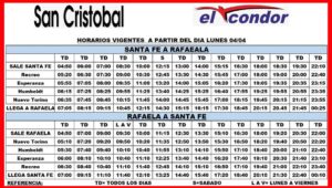 Ruta 70 - horarios