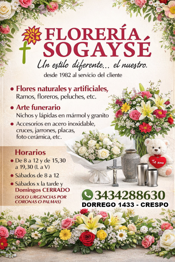 Florería Sogaysé, crespo, entre ríos