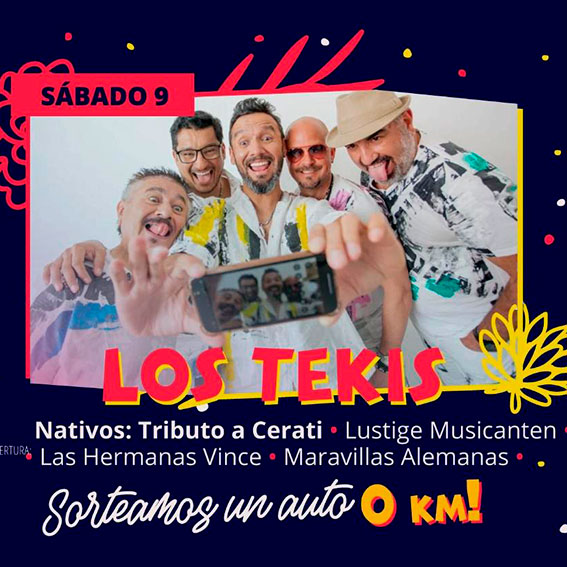 Grilla de artistas de la fiesta nacional de la avicultura, crespo 2024