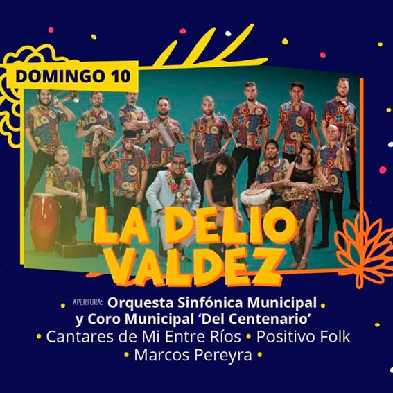 Grilla de artistas de la fiesta nacional de la avicultura, crespo 2024