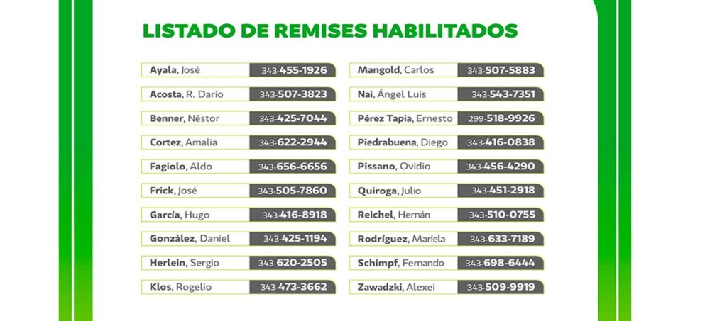 Remises Libertador San Martin