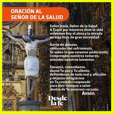 señor de la salud oración milagrosa