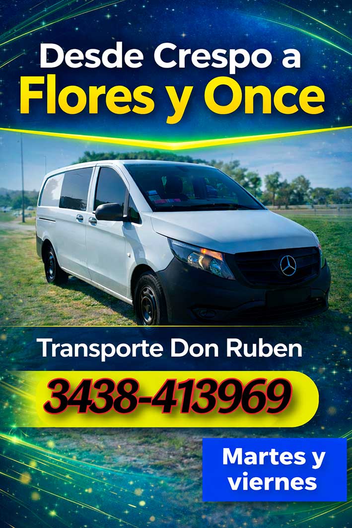 tour de compras a buenos aires, Transporte Don Rubén, Viajes desde Crespo a Flore y Once, Buenos Aires.